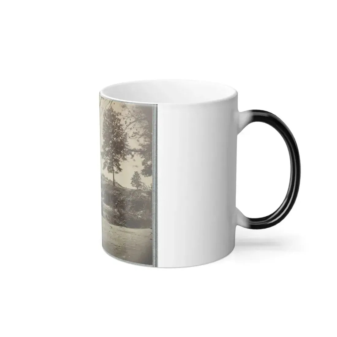 Bombproof Kitchen and Tents on Front Line in Front of Petersburg, August 10, 1864 (U.S. Civil War) Color Changing Coffee Mug 11oz - Go Mug Yourself