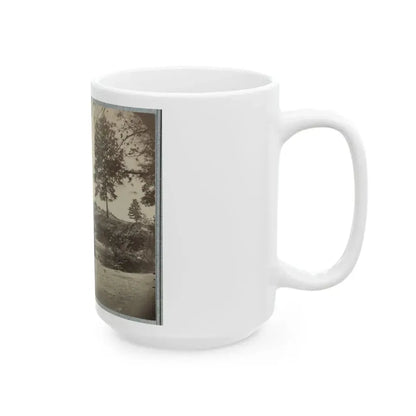 Bombproof Kitchen And Tents On Front Line In Front Of Petersburg, August 10, 1864 (U.S. Civil War) White Coffee Mug - Go Mug Yourself