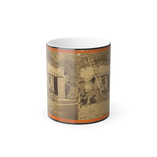 Bombproof Quarters of Maj. Strong, at Dutch Gap, 16Th N.Y. Artillery (U.S. Civil War) Color Changing Coffee Mug 11oz Default Title 11oz - Go Mug Yourself
