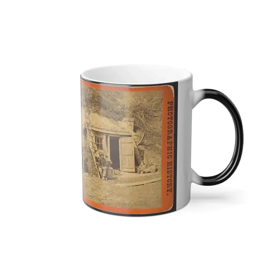 Bombproof Quarters of Maj. Strong, at Dutch Gap, 16Th N.Y. Artillery (U.S. Civil War) Color Changing Coffee Mug 11oz - Go Mug Yourself
