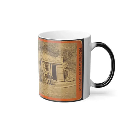 Bombproof Quarters of Maj. Strong, at Dutch Gap, 16Th N.Y. Artillery (U.S. Civil War) Color Changing Coffee Mug 11oz - Go Mug Yourself