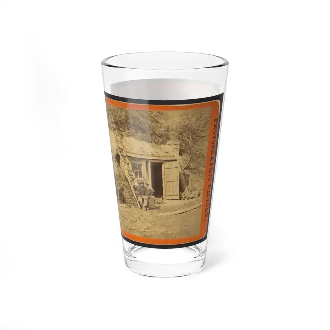 Bombproof Quarters Of Maj. Strong, At Dutch Gap, 16th N.Y. Artillery (U.S. Civil War) Pint Glass 16oz - Go Mug Yourself