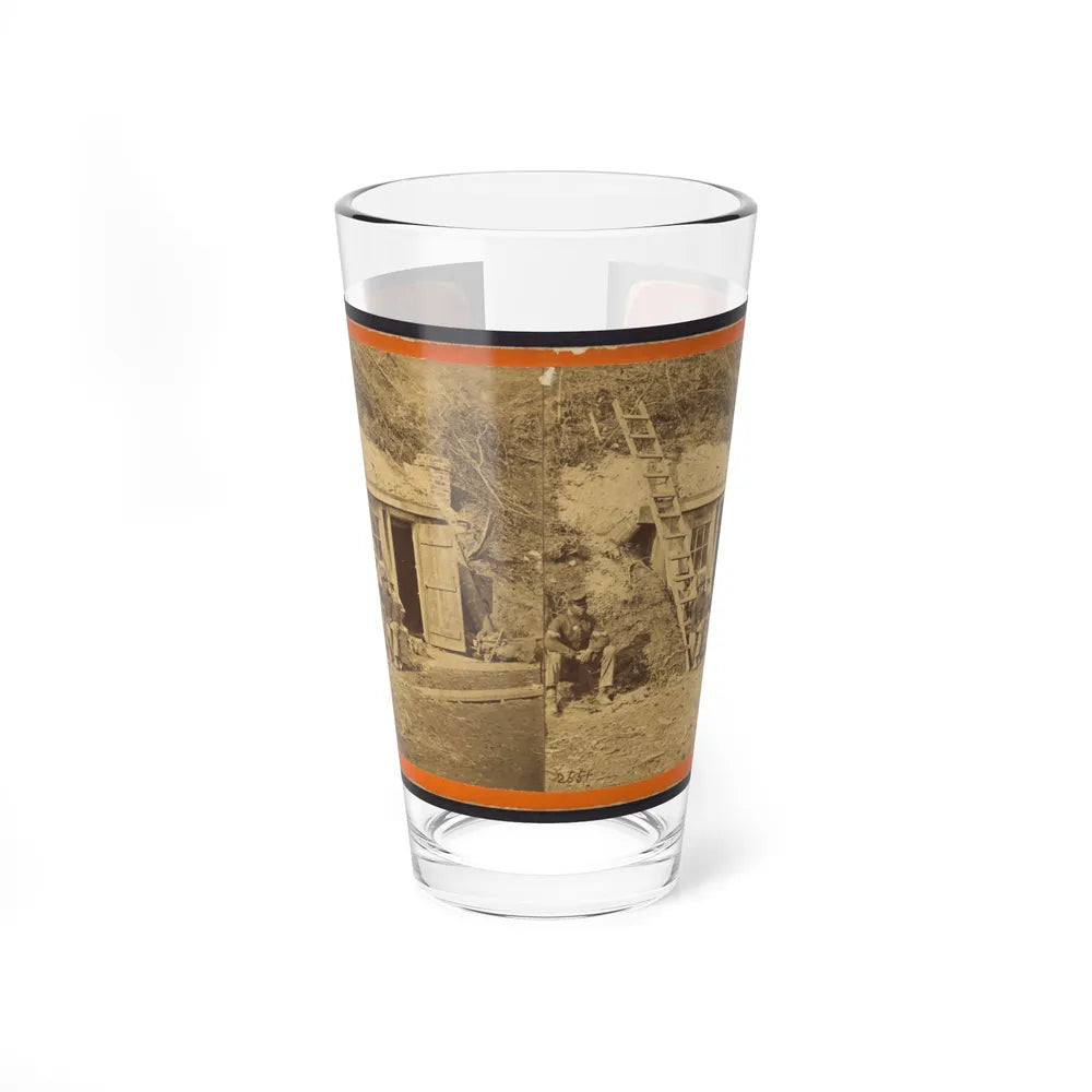 Bombproof Quarters Of Maj. Strong, At Dutch Gap, 16th N.Y. Artillery (U.S. Civil War) Pint Glass 16oz-16oz-Go Mug Yourself