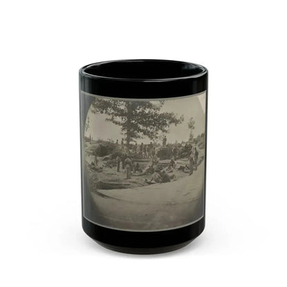 Bombproof Quarters On The Lines In Front Of Petersburg, Va. Aug. 1864 (U.S. Civil War) Black Coffee Mug 15oz - Go Mug Yourself