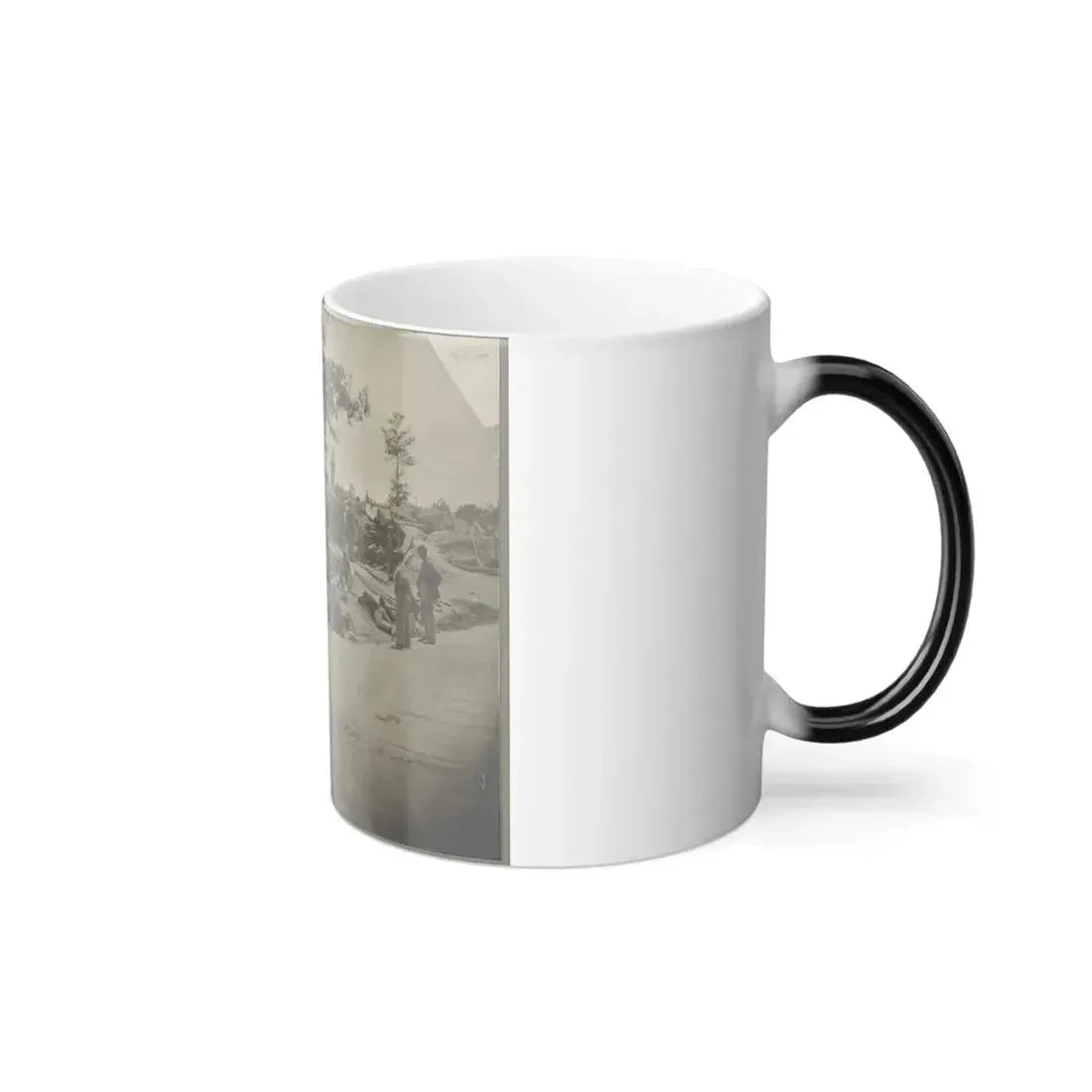 Bombproof Quarters on the Lines in Front of Petersburg, Va. Aug. 1864 (U.S. Civil War) Color Changing Coffee Mug 11oz - Go Mug Yourself