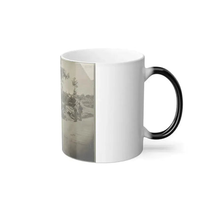 Bombproof Quarters on the Lines in Front of Petersburg, Va. Aug. 1864 (U.S. Civil War) Color Changing Coffee Mug 11oz - Go Mug Yourself