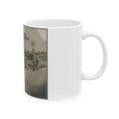 Bombproof Quarters On The Lines In Front Of Petersburg, Va. Aug. 1864 (U.S. Civil War) White Coffee Mug - Go Mug Yourself