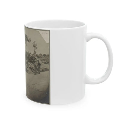 Bombproof Quarters On The Lines In Front Of Petersburg, Va. Aug. 1864 (U.S. Civil War) White Coffee Mug-Go Mug Yourself