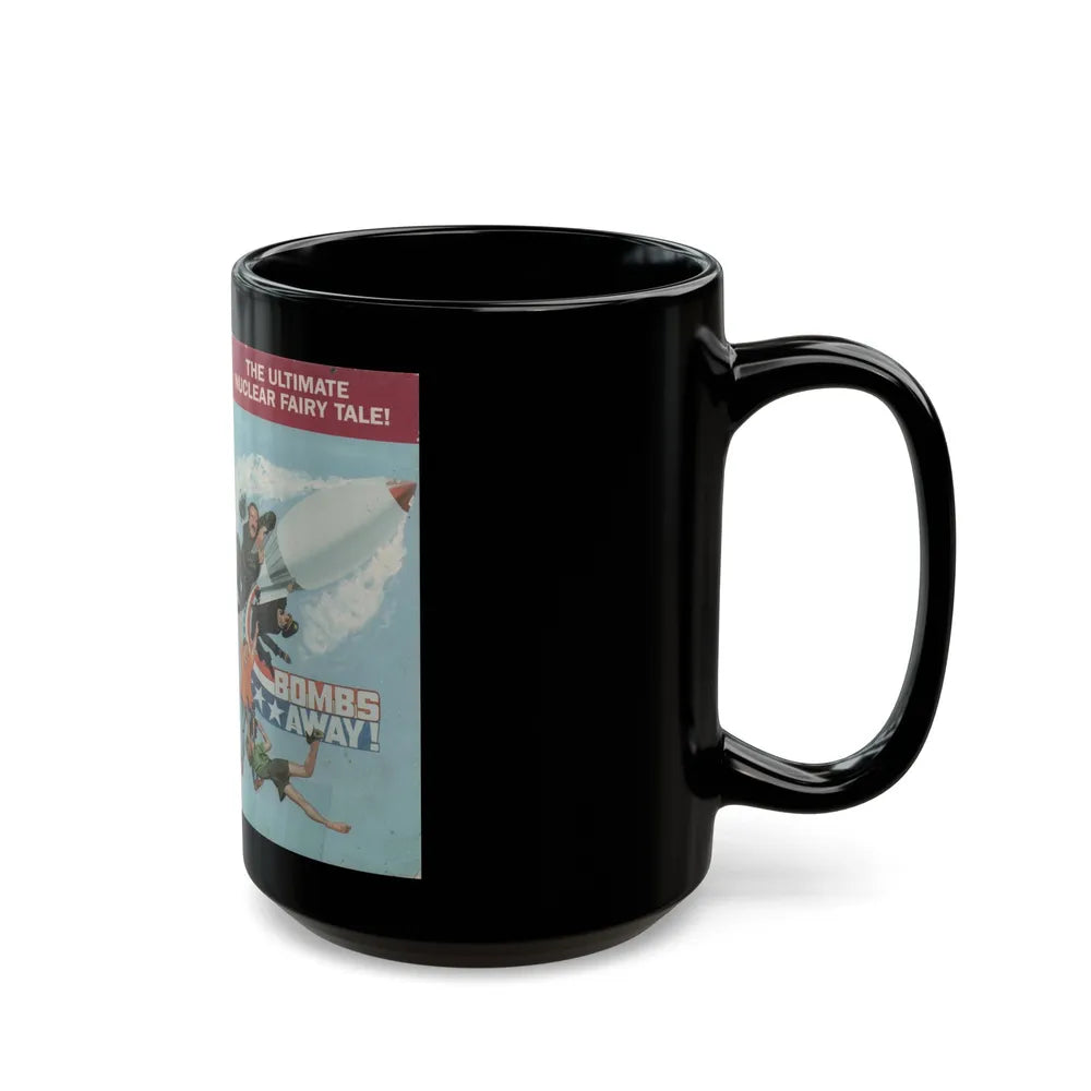 BOMBS AWAY THE ULTIMATE NUCLEAR FAIRY TALE (VHS COVER) - Black Coffee Mug-Go Mug Yourself