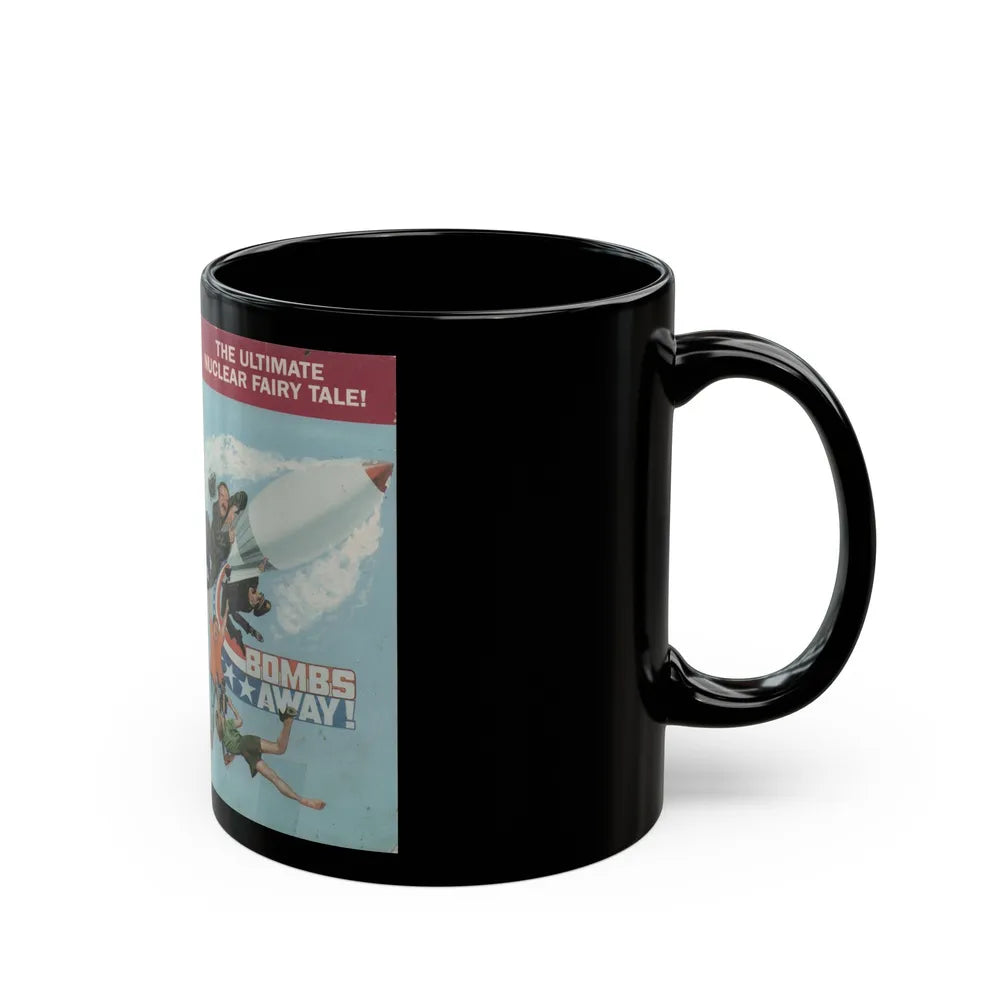 BOMBS AWAY THE ULTIMATE NUCLEAR FAIRY TALE (VHS COVER) - Black Coffee Mug-Go Mug Yourself