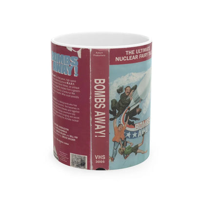 BOMBS AWAY THE ULTIMATE NUCLEAR FAIRY TALE (VHS COVER) - White Coffee Mug-11oz-Go Mug Yourself