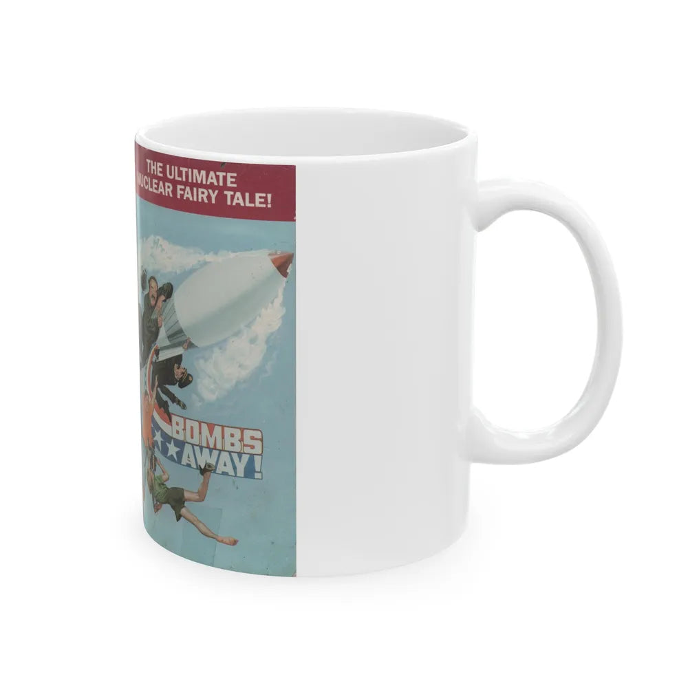 BOMBS AWAY THE ULTIMATE NUCLEAR FAIRY TALE (VHS COVER) - White Coffee Mug-Go Mug Yourself