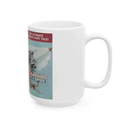 BOMBS AWAY THE ULTIMATE NUCLEAR FAIRY TALE (VHS COVER) - White Coffee Mug - Go Mug Yourself
