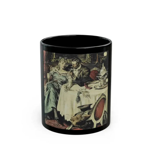 Bonanza  Ha Tabor's Silver Empire, American Weekly story illustration, 1947 - Black Coffee Mug 11oz - Go Mug Yourself