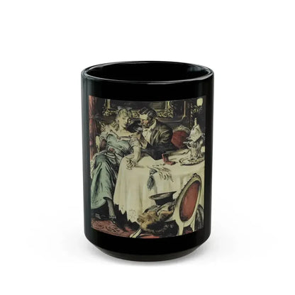 Bonanza  Ha Tabor's Silver Empire, American Weekly story illustration, 1947 - Black Coffee Mug 15oz - Go Mug Yourself