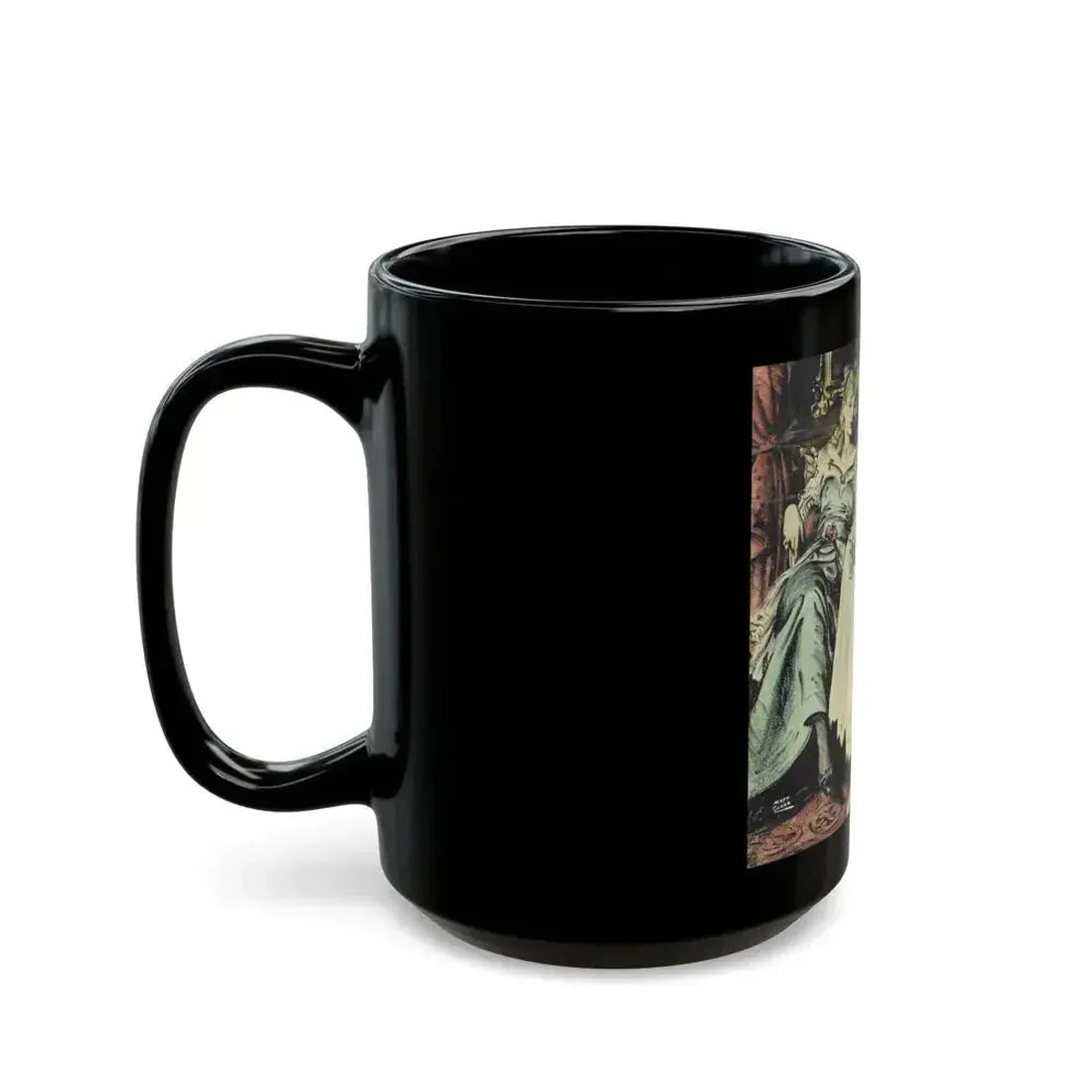 Bonanza  Ha Tabor's Silver Empire, American Weekly story illustration, 1947 - Black Coffee Mug - Go Mug Yourself