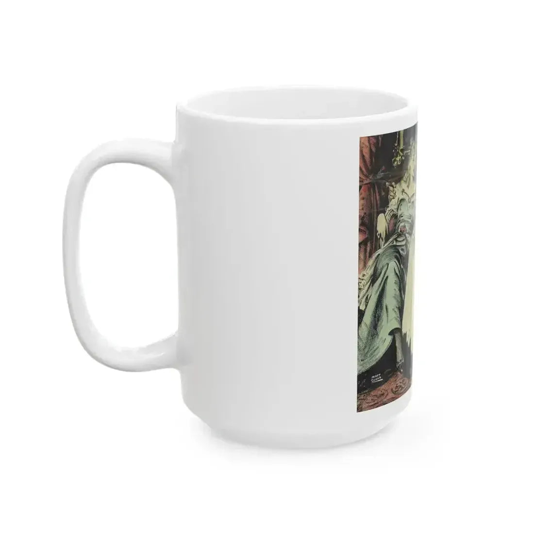 Bonanza  Ha Tabor's Silver Empire, American Weekly story illustration, 1947 - White Coffee Mug - Go Mug Yourself