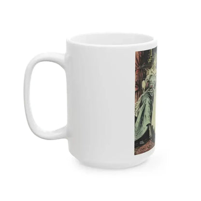 Bonanza  Ha Tabor's Silver Empire, American Weekly story illustration, 1947 - White Coffee Mug - Go Mug Yourself