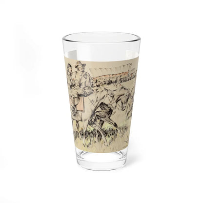 Bonanza, The Comstock A Caravan Returns to Gold Canyon, American Weekly magazine, 1947 (Magazine Illustration) Pint Glass 16oz-16oz-Go Mug Yourself