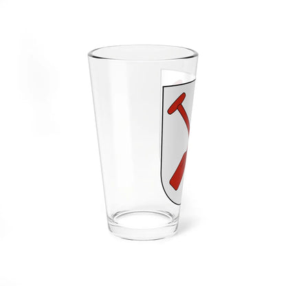 Boningen-blazon (Switzerland) (Coat of Arms) Pint Glass 16oz - Go Mug Yourself