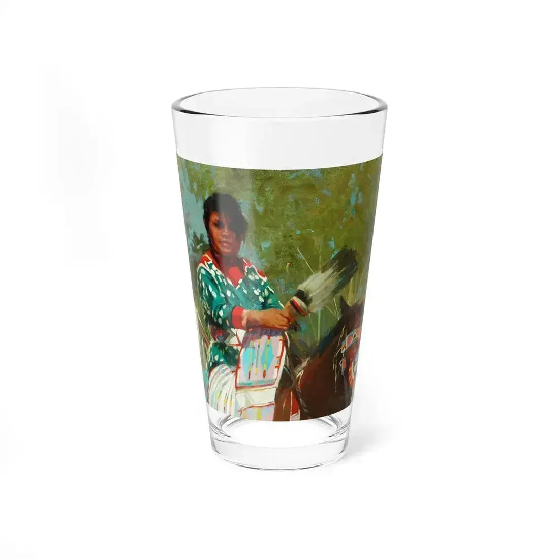 Bonnie Conrad - Apsaalooke Princess (Native Americans in Art) Pint Glass 16oz 16oz - Go Mug Yourself