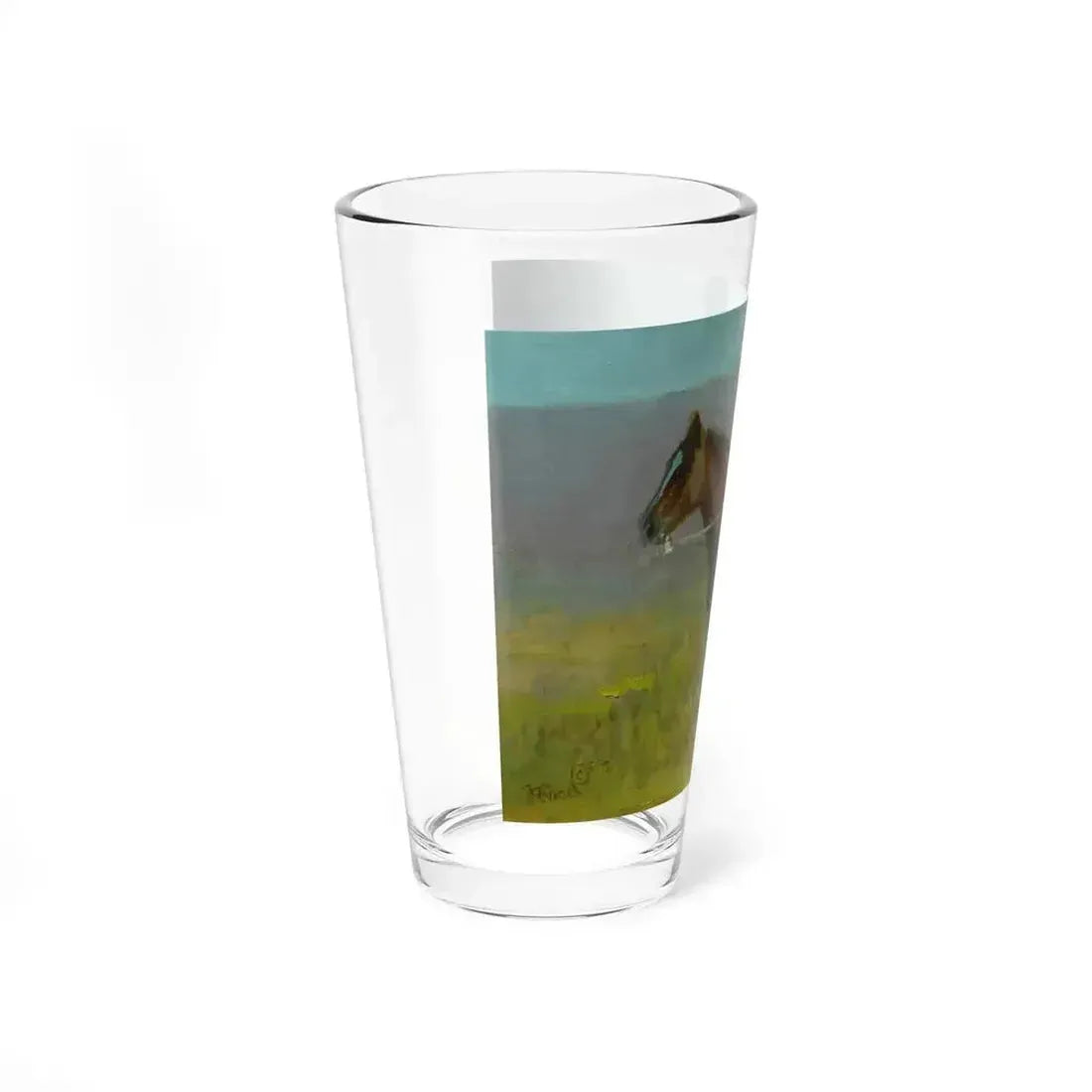 Bonnie Conrad - Shield Bearer (Native Americans in Art) Pint Glass 16oz - Go Mug Yourself