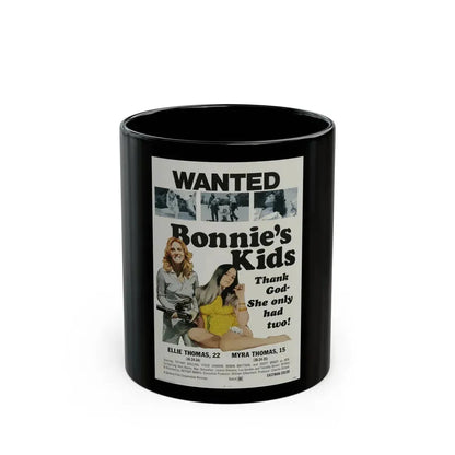 BONNIE'S KIDS 1972 Movie Poster - Black Coffee Mug 11oz - Go Mug Yourself