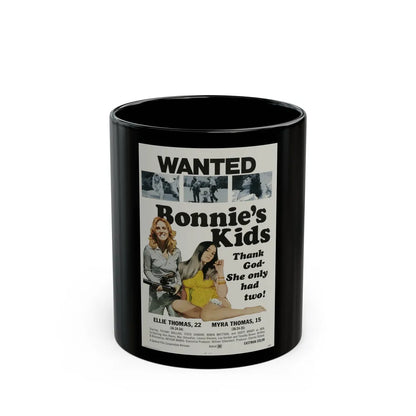 BONNIE'S KIDS 1972 Movie Poster - Black Coffee Mug-11oz-Go Mug Yourself