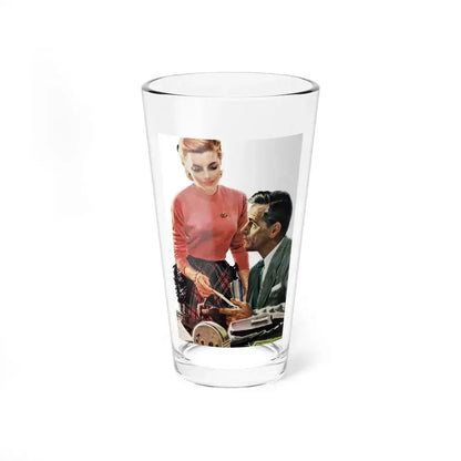 Bonus of Happiness, Redbook, October 1952 (Magazine Illustration) Pint Glass 16oz - Go Mug Yourself