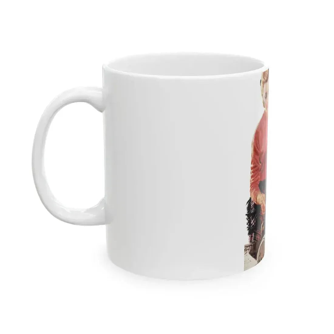 Bonus of Happiness, Redbook, October 1952 - White Coffee Mug - Go Mug Yourself