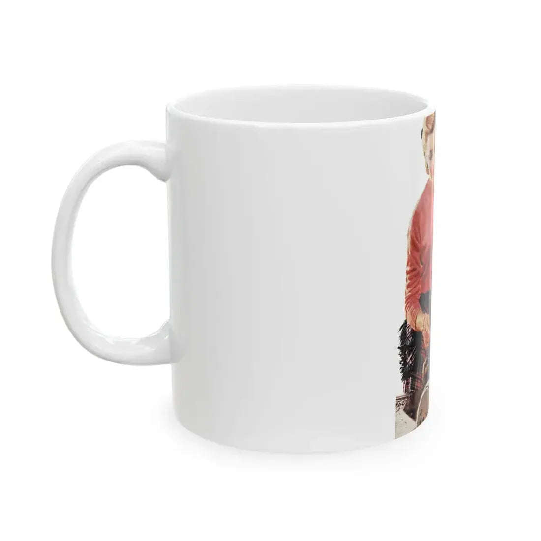 Bonus of Happiness, Redbook, October 1952 - White Coffee Mug - Go Mug Yourself