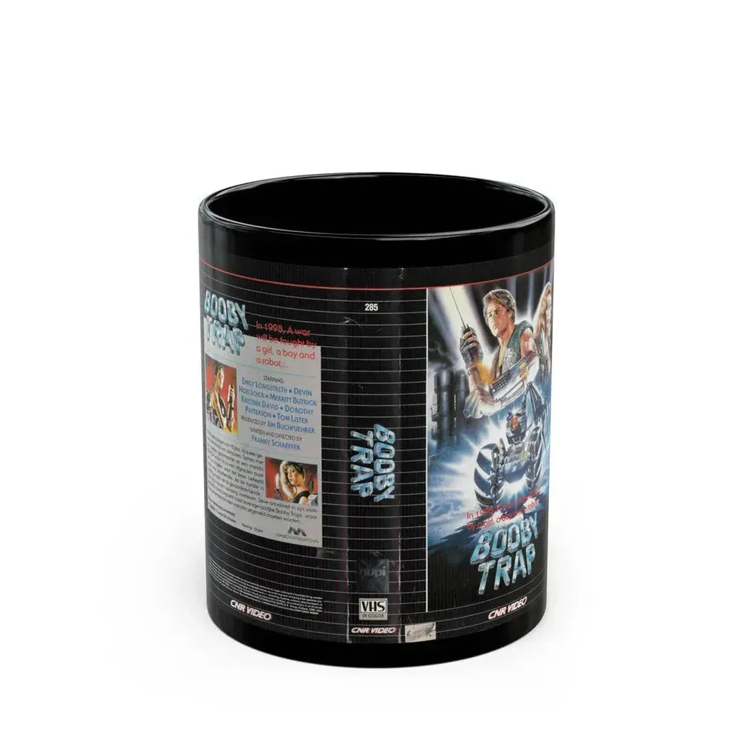 BOOBY TRAP (VHS COVER) - Black Coffee Mug 11oz - Go Mug Yourself