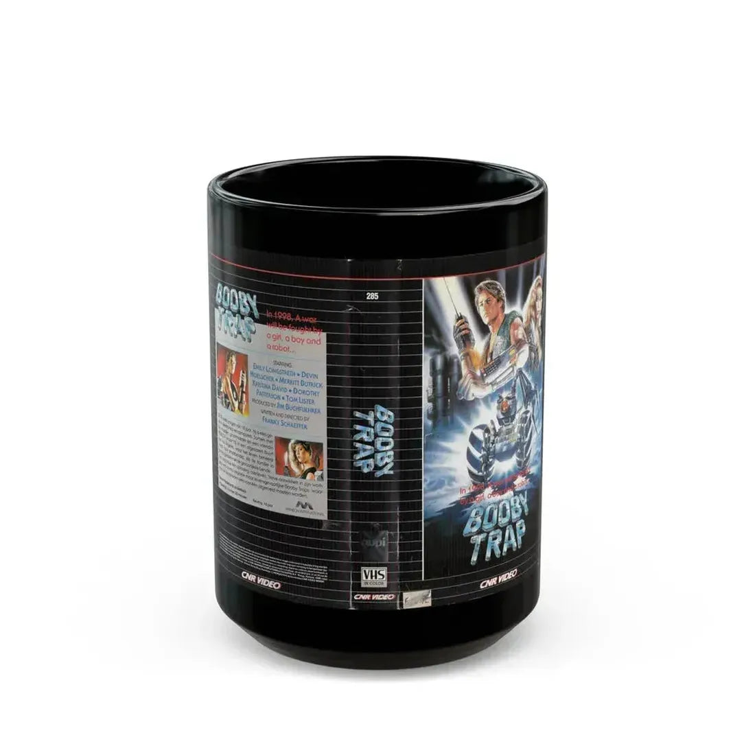 BOOBY TRAP (VHS COVER) - Black Coffee Mug 15oz - Go Mug Yourself