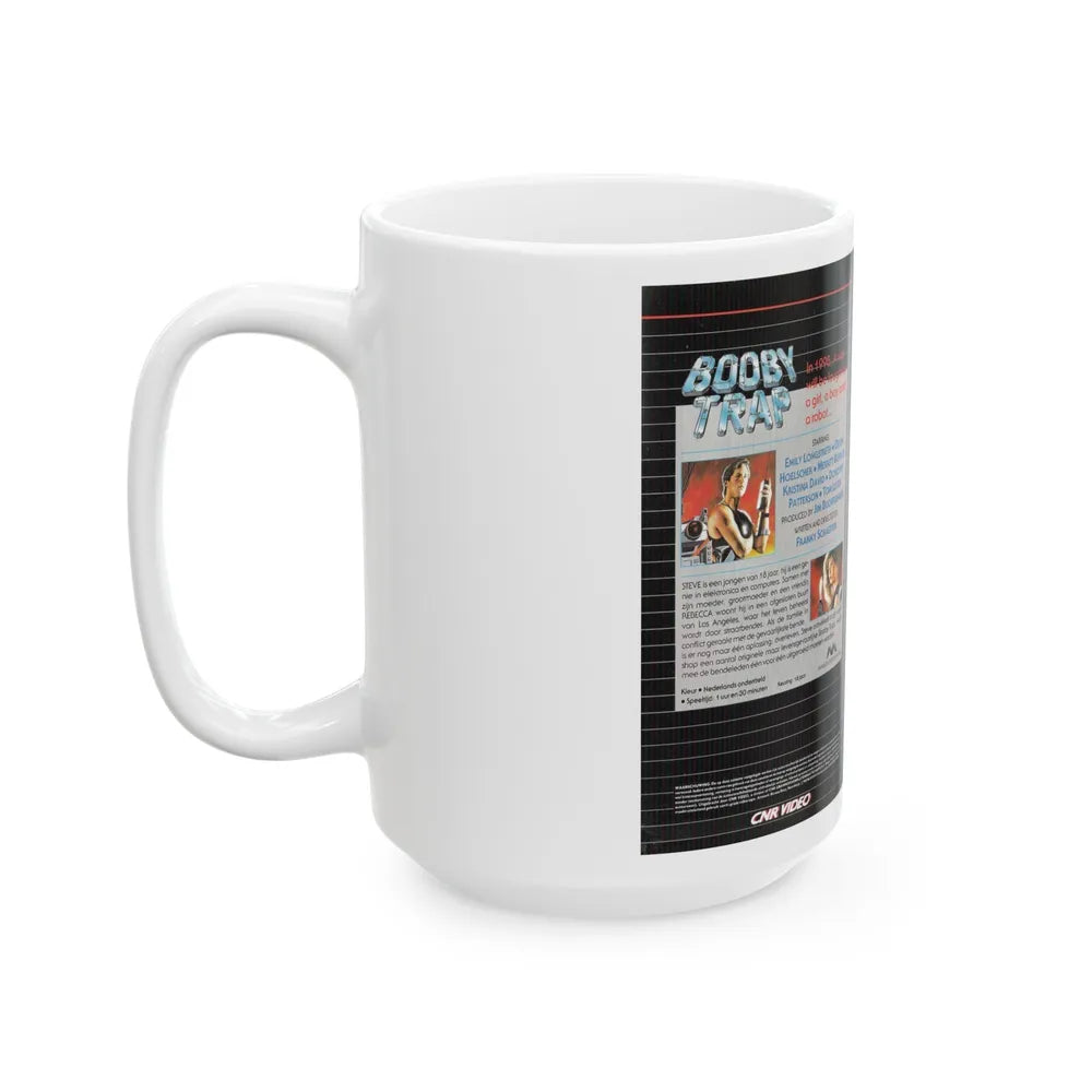 BOOBY TRAP (VHS COVER) - White Coffee Mug-Go Mug Yourself