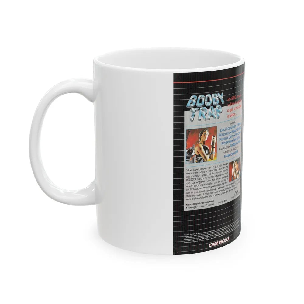 BOOBY TRAP (VHS COVER) - White Coffee Mug-Go Mug Yourself