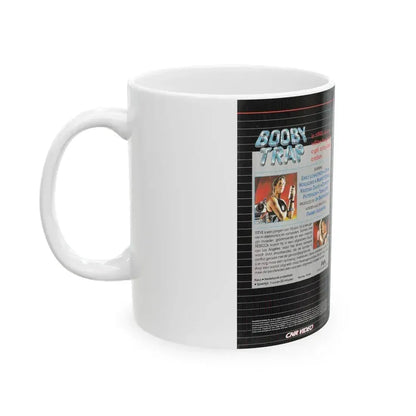 BOOBY TRAP (VHS COVER) - White Coffee Mug - Go Mug Yourself