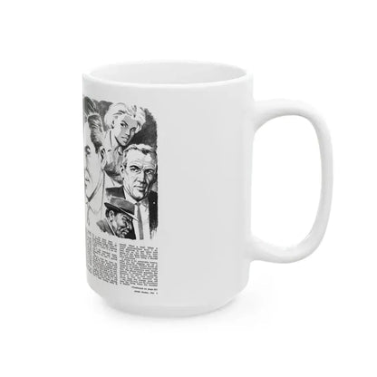 Booby-Trapped, Adam magazine, October 1963 - White Coffee Mug - Go Mug Yourself