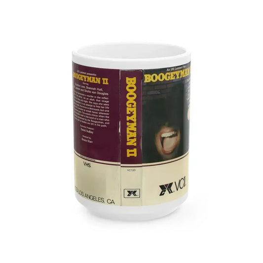 BOOGETMAN 2 (VHS COVER) - White Coffee Mug 15oz - Go Mug Yourself