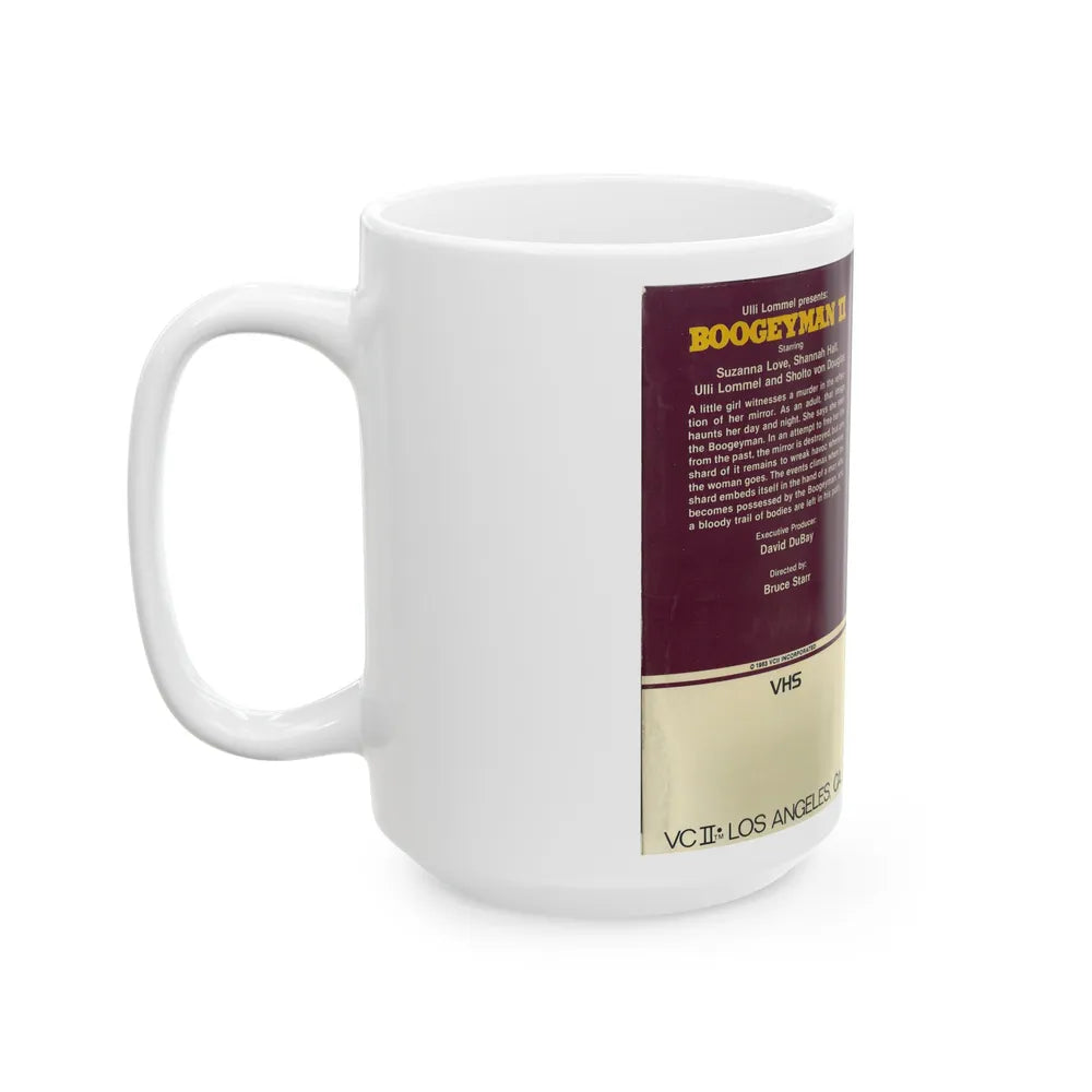 BOOGETMAN 2 (VHS COVER) - White Coffee Mug-Go Mug Yourself