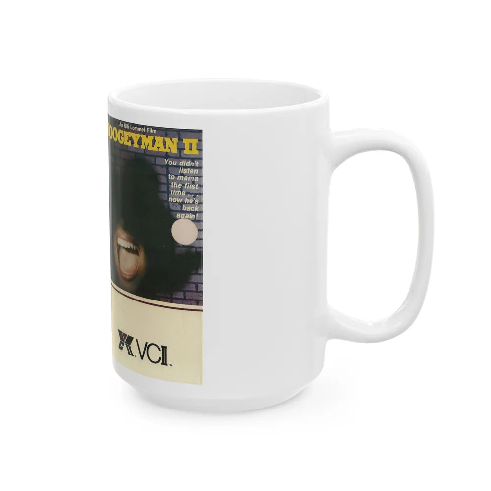 BOOGETMAN 2 (VHS COVER) - White Coffee Mug-Go Mug Yourself