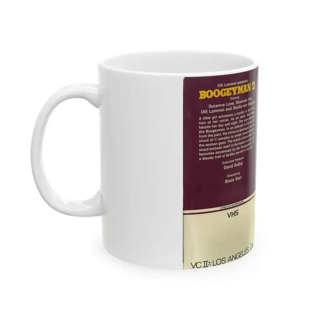 BOOGETMAN 2 (VHS COVER) - White Coffee Mug - Go Mug Yourself