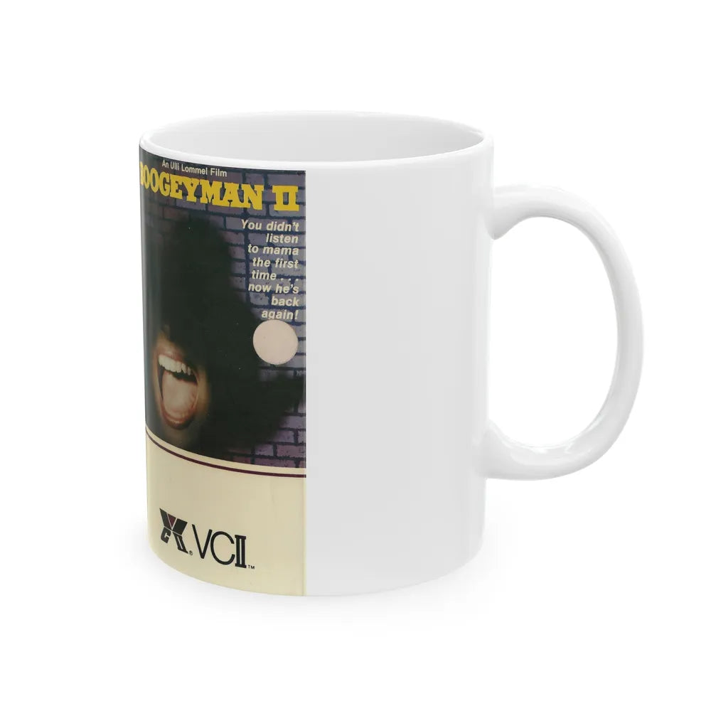 BOOGETMAN 2 (VHS COVER) - White Coffee Mug-Go Mug Yourself