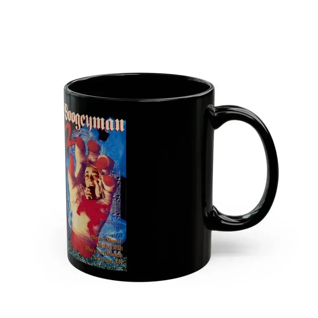 BOOGEYMAN 2 GEMSTONE ENTERTAINMENT (VHS COVER) - Black Coffee Mug - Go Mug Yourself