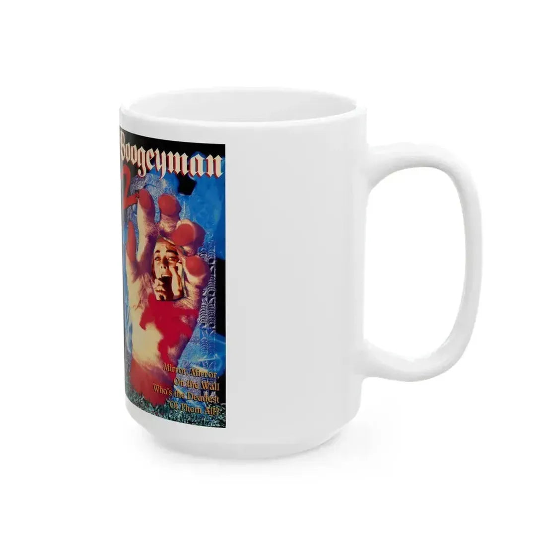 BOOGEYMAN 2 GEMSTONE ENTERTAINMENT (VHS COVER) - White Coffee Mug - Go Mug Yourself