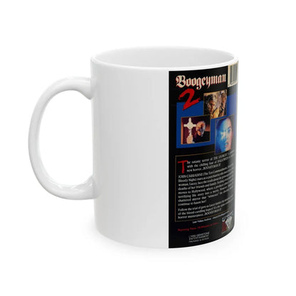 BOOGEYMAN 2 GEMSTONE ENTERTAINMENT (VHS COVER) - White Coffee Mug-Go Mug Yourself