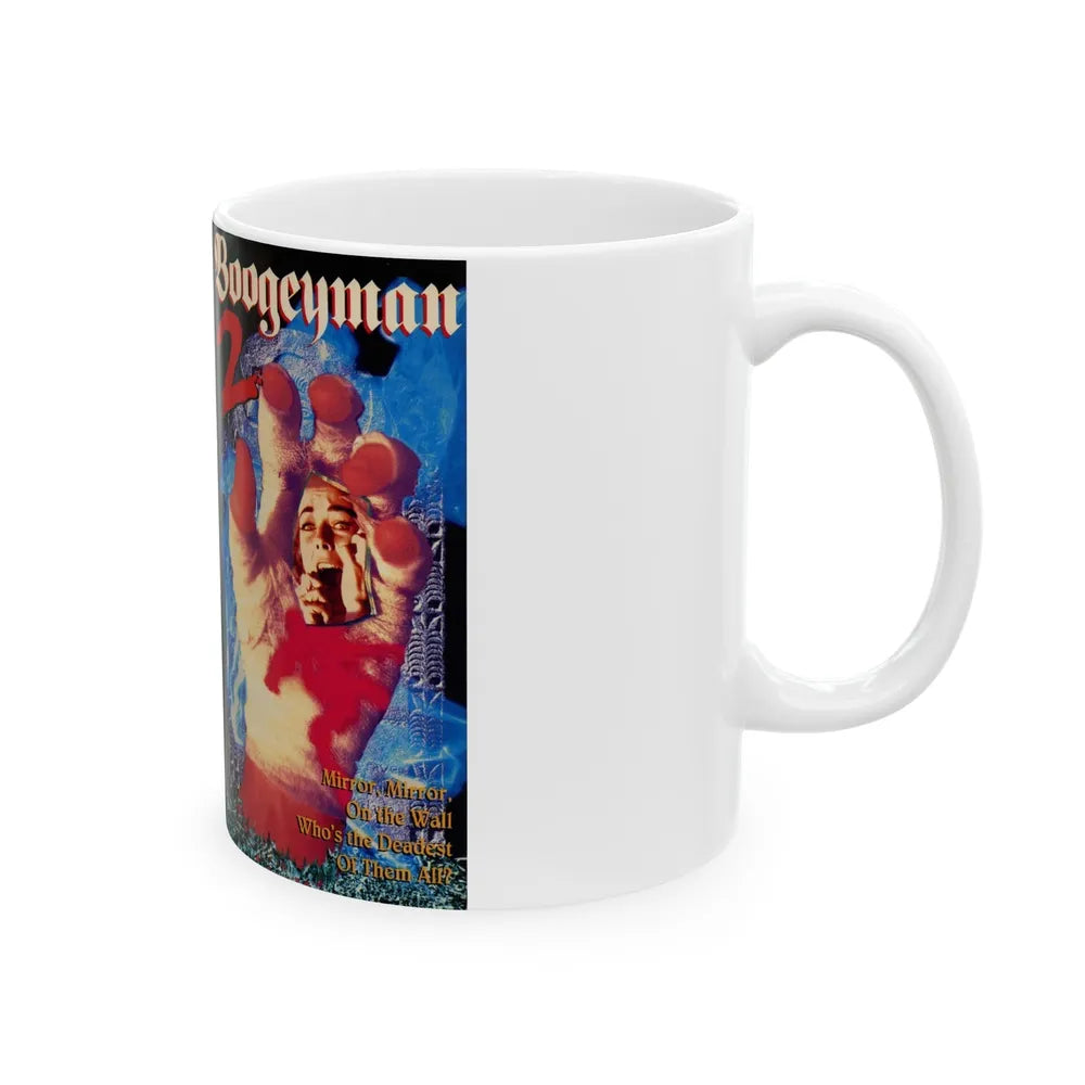 BOOGEYMAN 2 GEMSTONE ENTERTAINMENT (VHS COVER) - White Coffee Mug-Go Mug Yourself