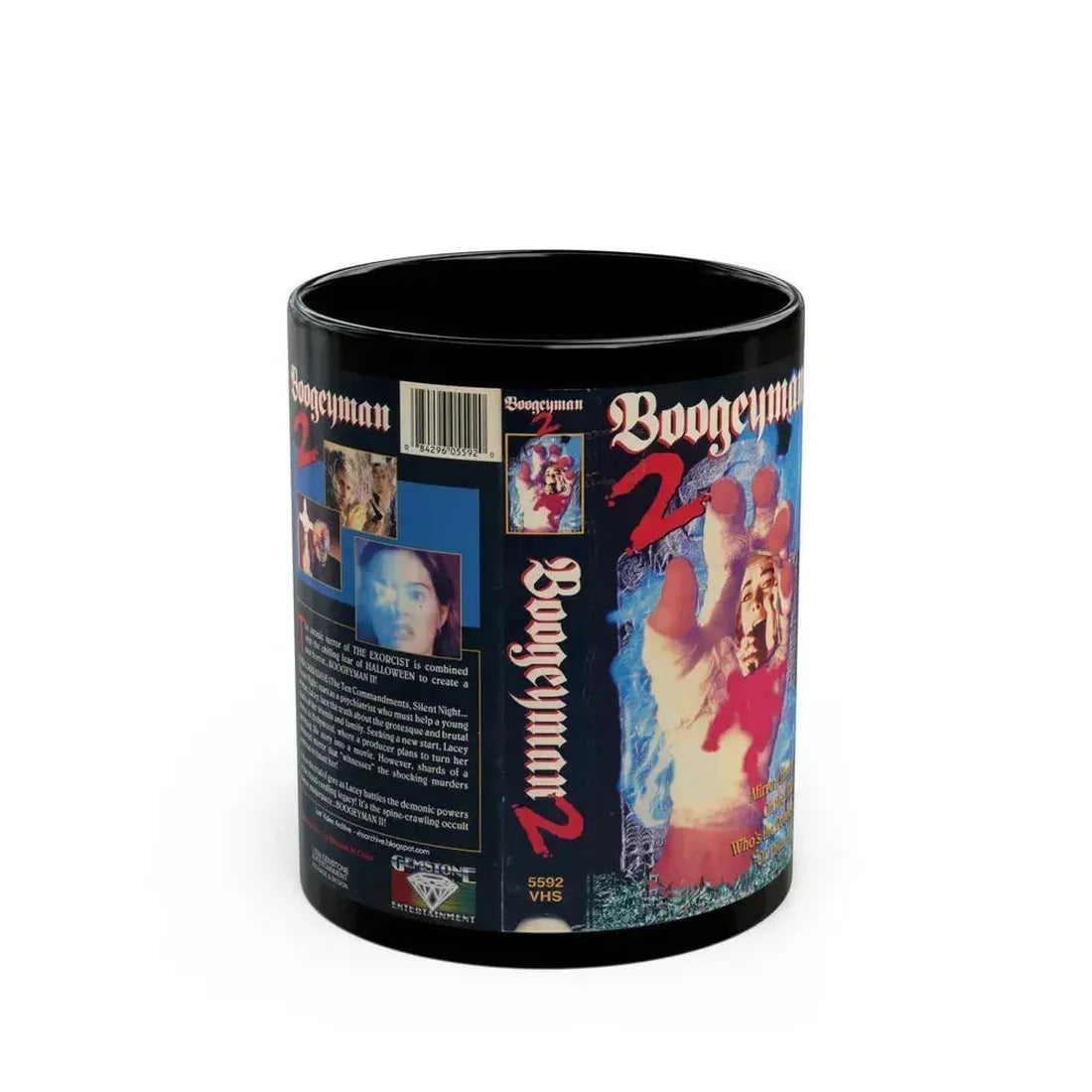 BOOGEYMAN 2 (VHS COVER) - Black Coffee Mug 11oz - Go Mug Yourself