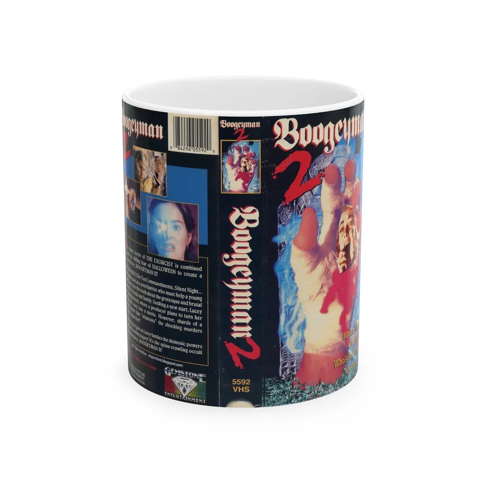 BOOGEYMAN 2 (VHS COVER) - White Coffee Mug-11oz-Go Mug Yourself