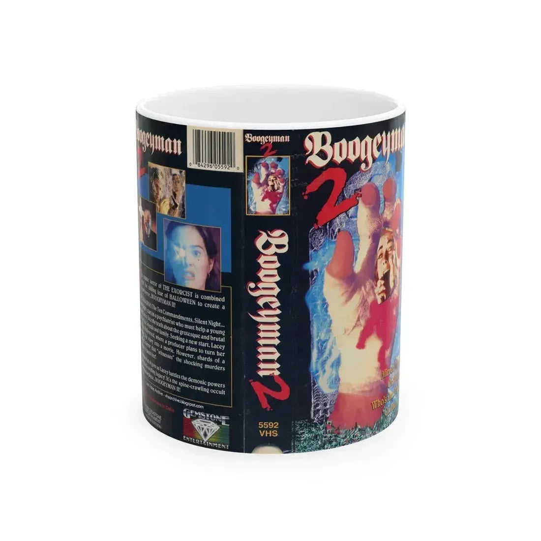 BOOGEYMAN 2 (VHS COVER) - White Coffee Mug 11oz - Go Mug Yourself