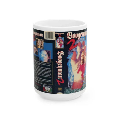 BOOGEYMAN 2 (VHS COVER) - White Coffee Mug 15oz - Go Mug Yourself